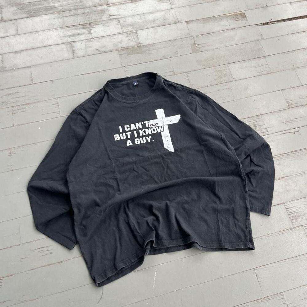 Jesus "I Can't But I Know A Guy" Graphic Longsleeve Shirt